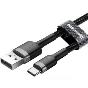  Baseus cafule USB For Type - C 3 A 0.5  Gray + Black CATKLF-AG1