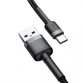  Baseus cafule USB For Type - C 3 A 0.5  Gray + Black CATKLF-AG1 3