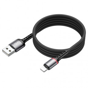  Borofone USB Apple Lightning 2.4 A 1,2  Black (BU33LB) 3