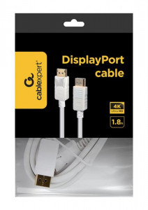  Cablexpert DisplayPort - DisplayPort V 1.2 1.8 ,  (CC-DP2-6-W) 3