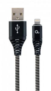  Cablexpert CC-USB2B-AMLM-2M-BW USB 2.0 A - Lightning, , 2, 