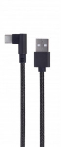  Cablexpert USB2.0 BM - Type-C 0.2  Black (CC-USB2-AMCML-0.2M)