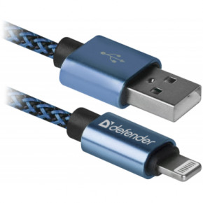   Defender ACH01-03T USB 2.0 AM to Lightning 2.1A 1  blue (87811)