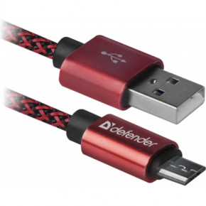   Defender USB08-03T USB 2.0 AM to Micro USB 5P 1  red (87801)