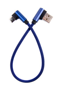  Dengos USB - USB Type-C 0.25  Blue (NTK-TC-UG-SHRT-SET-BLUE)