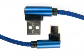  Dengos USB - USB Type-C 0.25  Blue (NTK-TC-UG-SHRT-SET-BLUE) 3