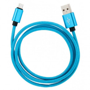 Dengos USB - Micro USB 1  Blue (NTK-M-MT-BLUE)