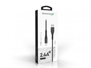  Grand-X USB-Lightning, 1.2 Black (FL-12B) 4