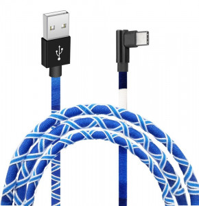 Grand-X USB-USB- White/Blue (FC-08WB)