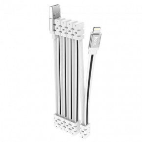   Hoco U103 Magnetic Absorption USB to Lightning (1m) White