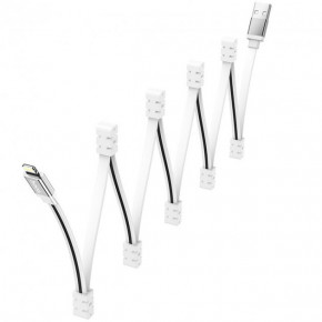   Hoco U103 Magnetic Absorption USB to Lightning (1m) White 3