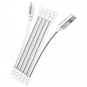   Hoco U103 Magnetic Absorption USB to Lightning (1m) White 4