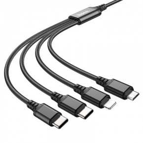     Hoco X76 4  1 USB to Type-C + Type-C + Lightning + Micro USB 2A 1   (49858) 3