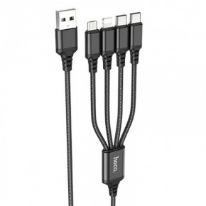     Hoco X76 4  1 USB to Type-C + Type-C + Lightning + Micro USB 2A 1   (49858) 5