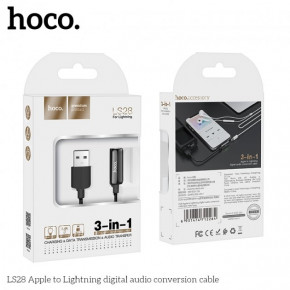  HOCO 3-in-one Lightning cable to charging / Sync / Audio LS 28, 2.4 A, 0.22   5