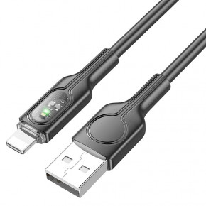   Hoco U120 USB to Lightning 1.2  Black 4