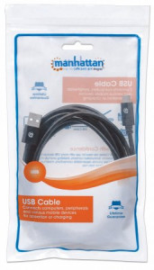  USB 2.0 AM Manhattan Type-C M 3.0m  (354936)
