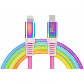   Real-El USB Type-C to Lightning 1.0m MFI Rainbow (EL123500054)