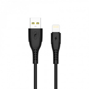  SkyDolphin S08L USB - Lightning 1 Black (USB-000561)