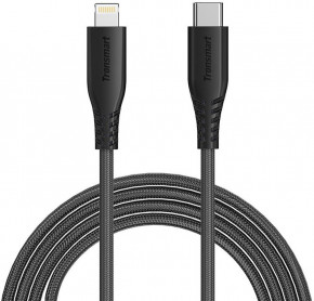  Tronsmart LCC06 MFI TypeC-Lightning Cable 1.2m Black #I/S