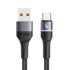  Usams US-SJ536 U76 USB Type-C 6  66W 1,2m Black (SJ536USB01)