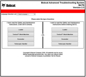   Bobcat Advanced Troubleshooting System (BATS).    , 