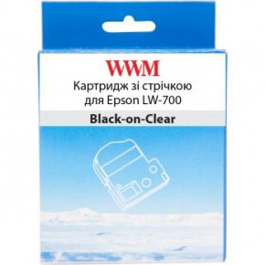    WWM  Epson LW-700 24mm  8m Black-on-Clear (WWM-ST24K)