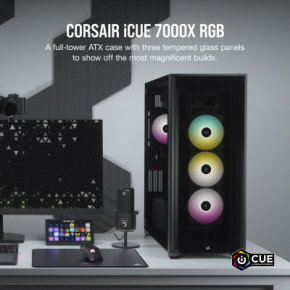  Corsair iCUE 7000X RGB Tempered Glass Black (CC-9011226-WW) 12