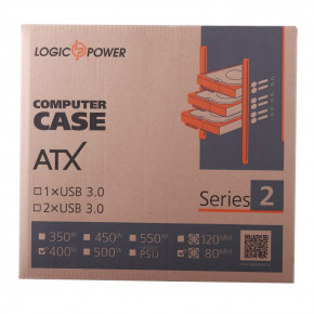   LogicPower 2010-400W 8 2USB2.0 Black (7)