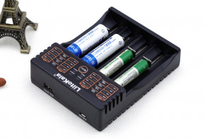    Liitokala Lii-402 Ni-Mh/Li-ion/Li-Fe/LiFePO4 USB Powerbank LED Box 10
