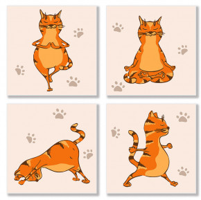     .  Yoga-cat 4 18*18 (KNP010)