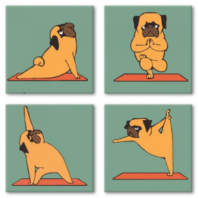        Yoga-dog 4 1818  (KNP012)