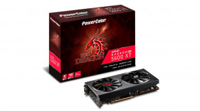  AMD Radeon RX 5600 XT 6GB GDDR6 Red Dragon PowerColor (AXRX 5600XT 6GBD6-3DHR/OC)
