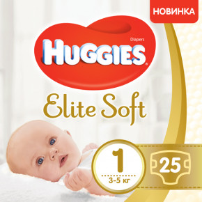   Huggies Elite Soft 1 (3-5 ), 25  547923 (0)