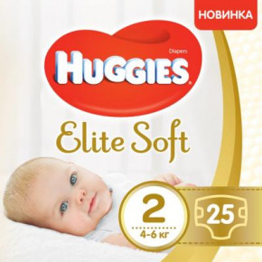  Huggies Elite Soft 2 4-6  25  (5029053547961)