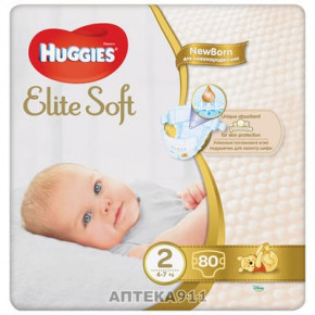    Huggies Elite Soft   2  4  7  80 
