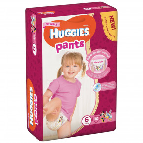 - Huggies Pants 6 (15-25 ) Jumbo  , 30  564296