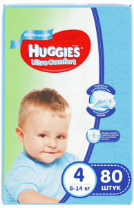   Huggies Ultra Comfort 4 Giga (8-14 )  , 80  543673 (0)