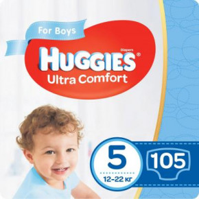   Huggies Ultra Comfort 5 Box   (12-22 ) 105  (5029053546902) (0)