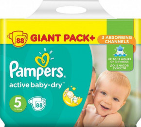  Pampers Active Baby-Dry  5 (Junior) 11-18  88  (459411)