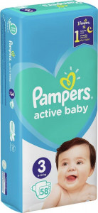  Pampers Active Baby  3 (6-10 ), 58  949707