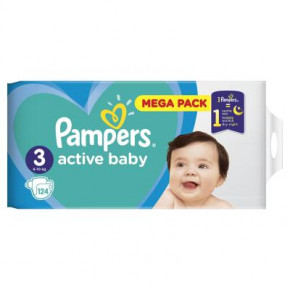  Pampers Active Baby Midi  3 (6-10 ), 124 . (8001090950857) 4