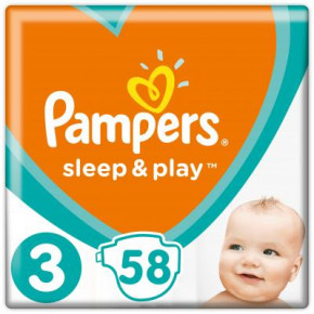  Pampers Sleep & Play Midi  3 (4-9 ), 58  (4015400224211)