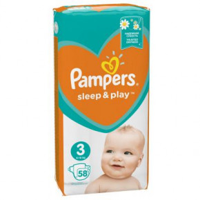  Pampers Sleep & Play Midi  3 (4-9 ), 58  (4015400224211) 4
