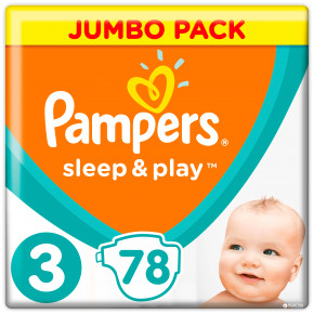  Pampers Sleep & Play  3 6-10  78  (8001090669094)