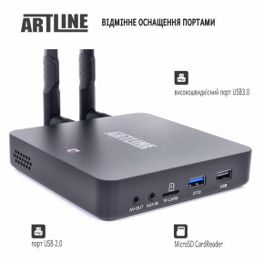  Artline TvBox KM6 Amlogic S922X Android 9 4+64G 2.4G/5G 2T2R WiFi 802.11 b/g/n/ac 5