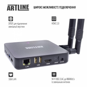  Artline TvBox KM6 Amlogic S922X Android 9 4+64G 2.4G/5G 2T2R WiFi 802.11 b/g/n/ac 7