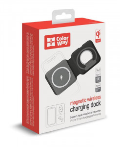    ColorWay MagSafe Duo Charger 15W for iPhone Black (CW-CHW32Q-BK) 10