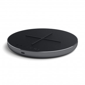     Satechi Aluminum Fast Wireless Charger Space Grey (ST-IWCBM) (0)