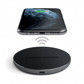     Satechi Aluminum Fast Wireless Charger Space Grey (ST-IWCBM) (3)